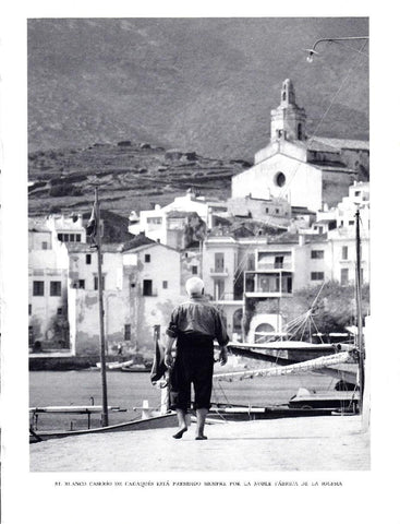 LAMINA 5825: Cadaques casa y su iglesia