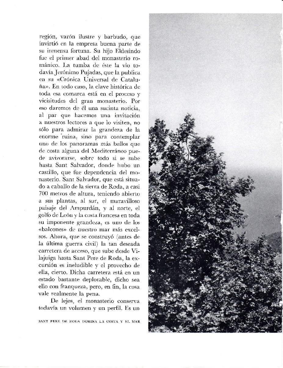 LAMINA 5847: Sant Pere de Roda domina costa y mar