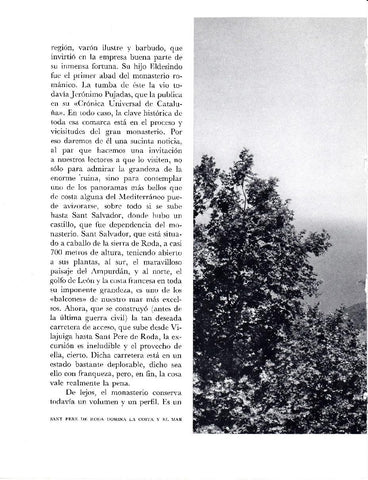 LAMINA 5847: Sant Pere de Roda domina costa y mar