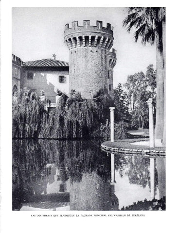 LAMINA 5858: Las Dos Torres de la entrada principal del Castillo de Perelada