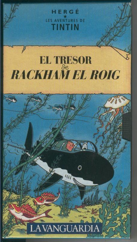 Video VHS: Tintin numero 19: El tresor de Rackham el roig