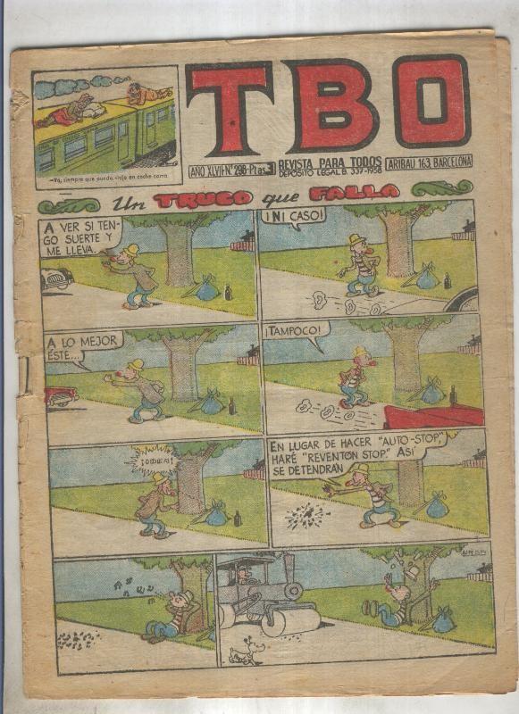 TBO numero 298: un truco que falla (Urda), (numerado 1 en trasera)