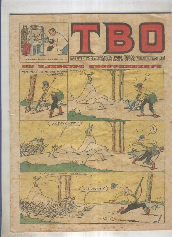 TBO numero 315: Un ejercito sorprendente (Coll), (numerado 2 en trasera)