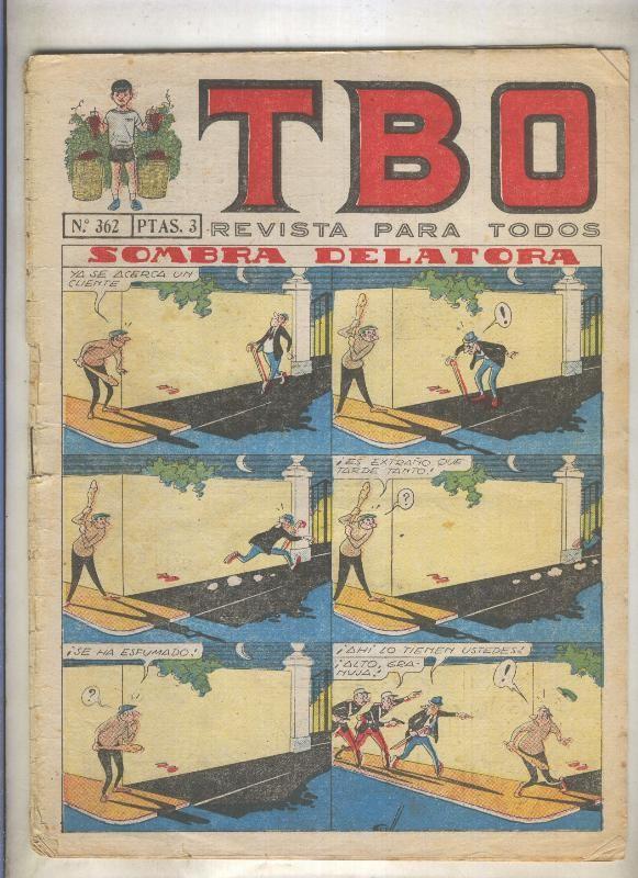 TBO numero 362: Sombra delatora (Coll), (numerado 3 en trasera)