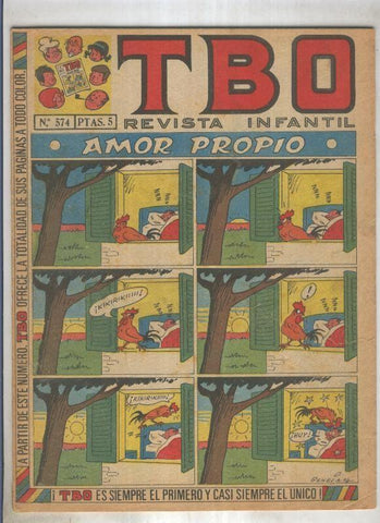 TBO numero 574: Amor propio (Benejam), (numerado 2 en trasera)