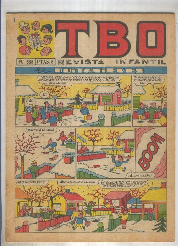 TBO numero 585: El quitanieves (Blanco), (numerado 2 en trasera)