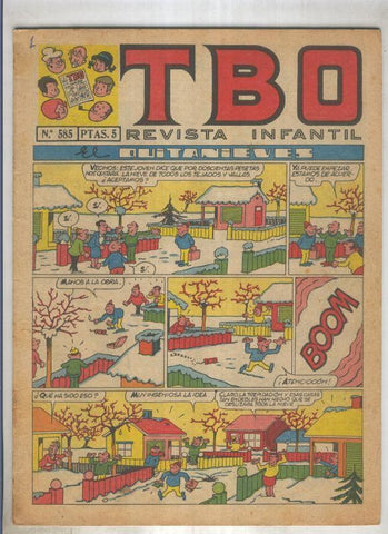 TBO numero 585: El quitanieves (Blanco), (numerado 2 en trasera)
