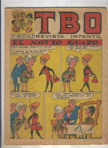 TBO numero 628: El novio guapo (Muntañola), (numerado 3 en trasera)