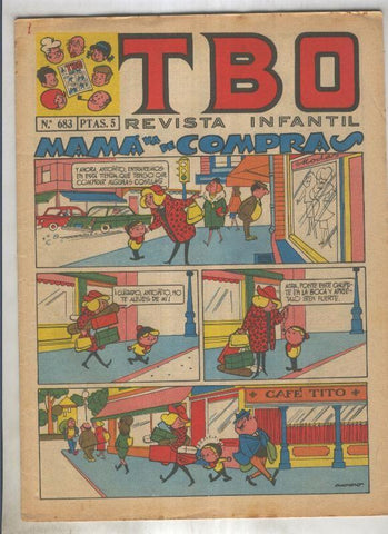 TBO numero 683: Mama va de compras (Moreno), (numerado 2 en trasera)