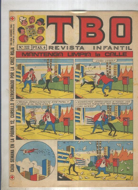 TBO numero 722: Mantenga limpia la calle (Coll), (numerado 1 en trasera)