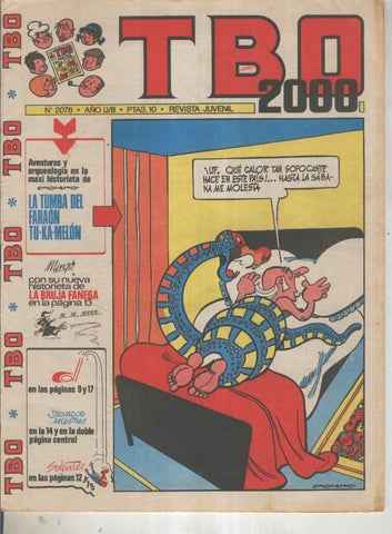 TBO 2000 numero 2078: La tumba del faraon (arturo moreno) (numerado 2 en trasera(