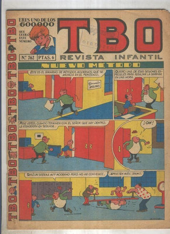 TBO numero 762: Nuevo metodo (Blanco), (numerado 3 en trasera)