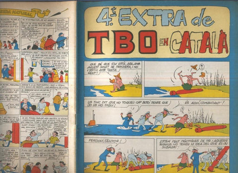 TBO extra 40 pts: cuatro extra de TBO en CATALA (numerado 2 en trasera)