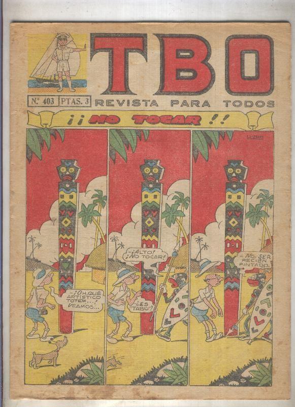 TBO numero 403: No tocar (Urda), (numerado 2 en trasera)