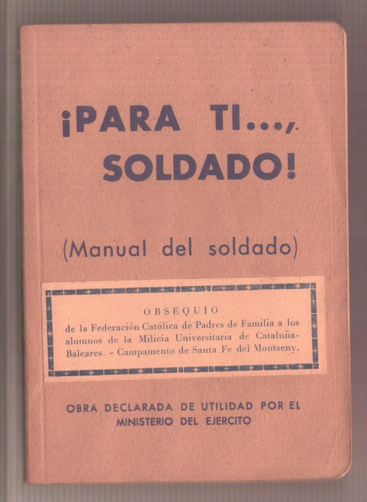 Pari ti....Soldado: Manual del soldado