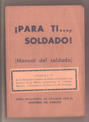 Pari ti....Soldado: Manual del soldado