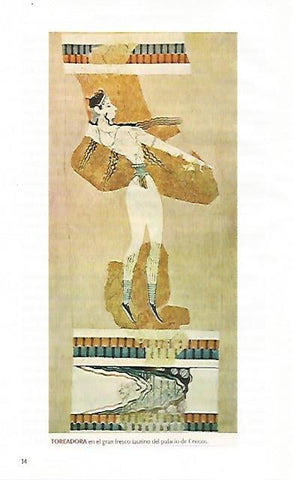 LAMINA COSSIO 50278: Fresco taurino del Palacio de Knossos Grecia