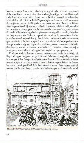 LAMINA COSSIO 50288: Toros en la plaza del Mercado Chico de Avila en 1614