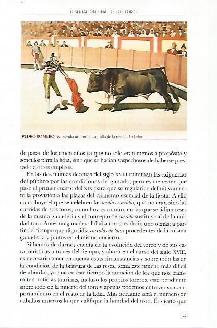 LAMINA COSSIO 50304: Pedro Romero recibiendo un toro de la revista La Lidia