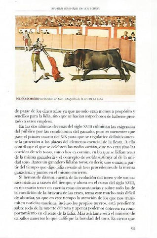 LAMINA COSSIO 50304: Pedro Romero recibiendo un toro de la revista La Lidia