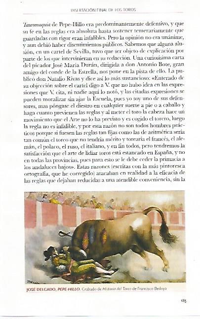 LAMINA COSSIO 50317: Pepe Hillo de la Historia del Toreo de F. Bedoya