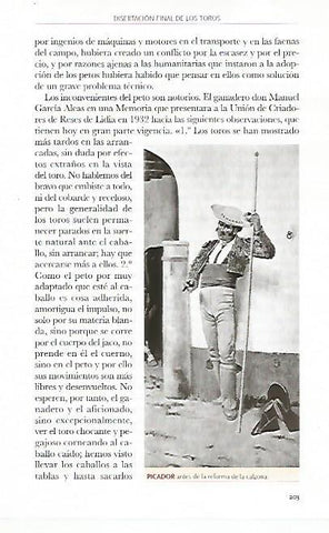 LAMINA COSSIO 50322: Picador antes de la reforma de la calzona