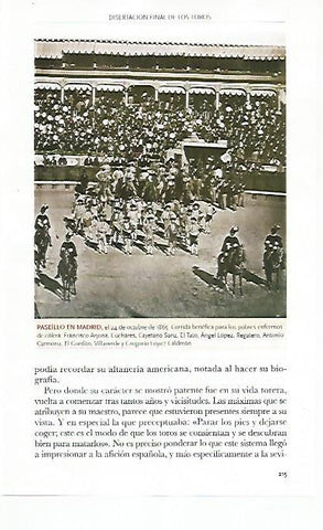 LAMINA COSSIO 50326: Las Ventas de Madrid el 24 de octubre de 1865