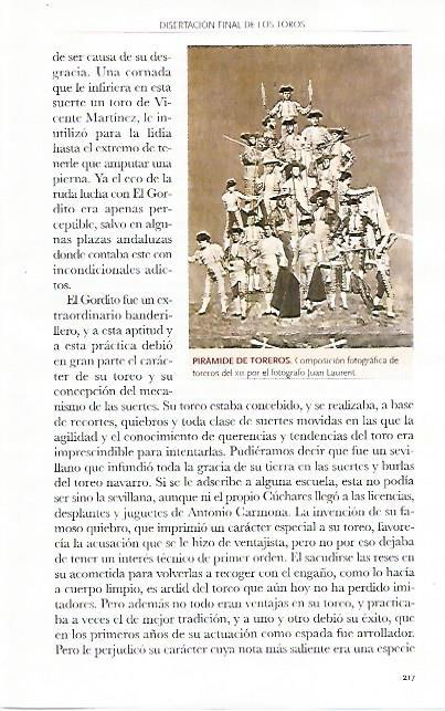 LAMINA COSSIO 50327: Piramide de toreros