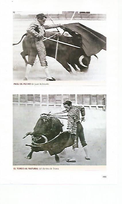 LAMINA COSSIO 50359: Pase de pecho y natural de Jose Belmonte