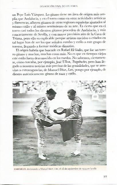 LAMINA COSSIO 50370: Alternativa de Manuel Baez Litri por Chicuelo el 28 septiembre de 1924 en Sevilla