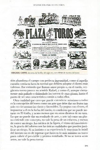 LAMINA COSSIO 50371: Cartel de toros de Sevilla del siglo XIX