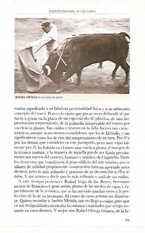 LAMINA COSSIO 50373: Pase de pecho de Rafael Ortega
