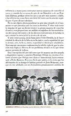 LAMINA COSSIO 50375: Domingo Ortega Manolete Belmonte y Marcial Lalanda