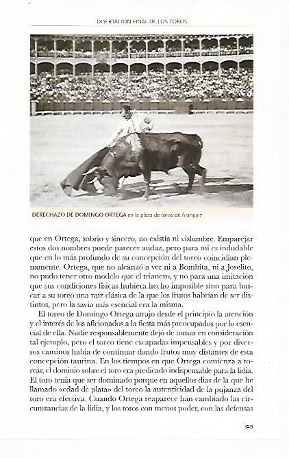 LAMINA COSSIO 50376: Derechazo de Domingo Ortega en Aranjuez