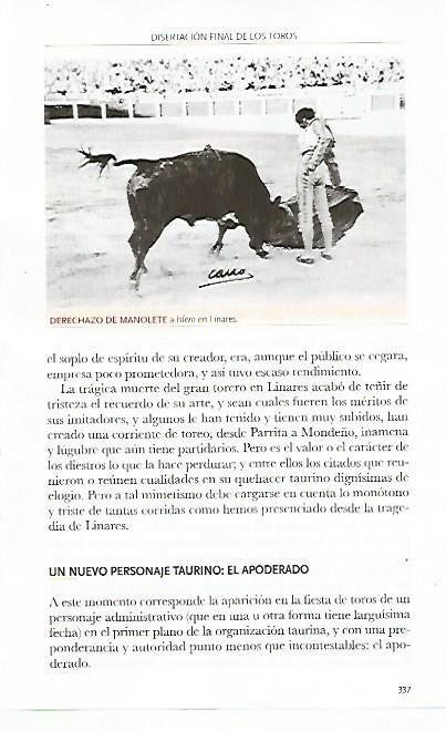 LAMINA COSSIO 50380: Derechazo de Manolete a Islero en Linares