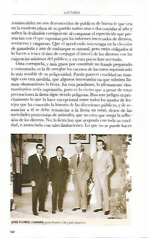 LAMINA COSSIO 50382: Jose Flores Camara Pedres Litri y Julio Aparicio