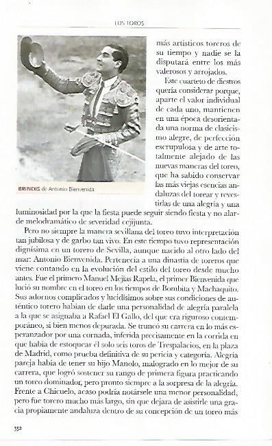 LAMINA COSSIO 50387: Brindis de Antonio Bienvenida