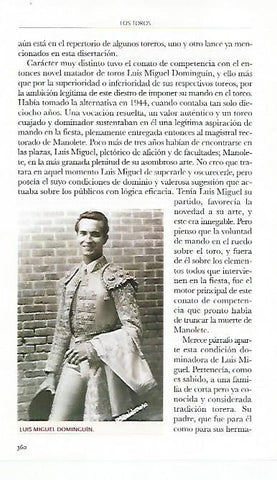LAMINA COSSIO 50391: Luis Miguel Dominguin