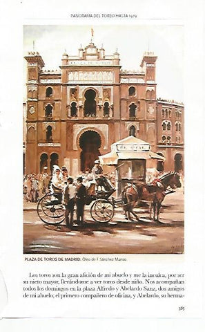 LAMINA COSSIO 50402: Plaza de toros de Madrid por F. Sanchez Manso