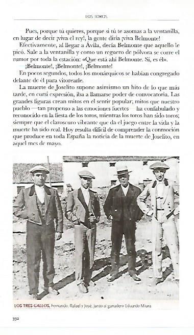 LAMINA COSSIO 50405: Fernando Rafael y Jose Gallo junto a Eduardo Miura