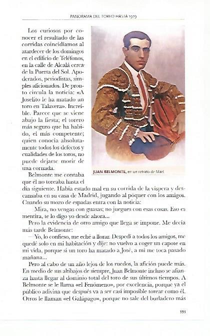 LAMINA COSSIO 50407: Juan Belmonte por Mari