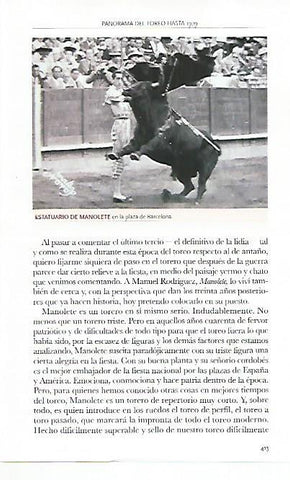 LAMINA COSSIO 50415: Estatuario de Manolete en Barcelona