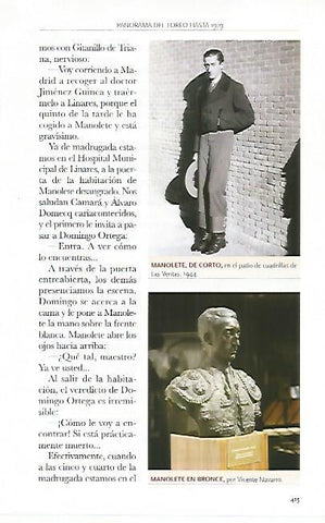 LAMINA COSSIO 50416: Manolete en Las Ventas en 1944