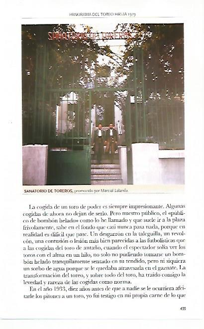 LAMINA COSSIO 50423: Sanatorio de toreros