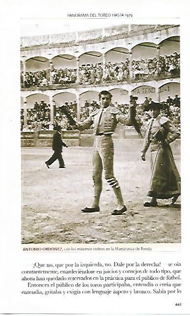 LAMINA COSSIO 50427: Antonio Ordoñez en la Maestranza de Ronda
