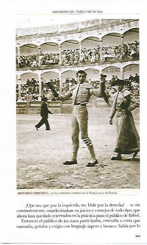 LAMINA COSSIO 50427: Antonio Ordoñez en la Maestranza de Ronda