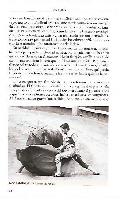 LAMINA COSSIO 50438: Paco Camino en Las Ventas