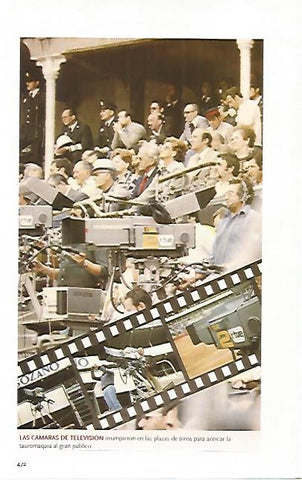 LAMINA COSSIO 50440: Camaras de TVE en la  plaza
