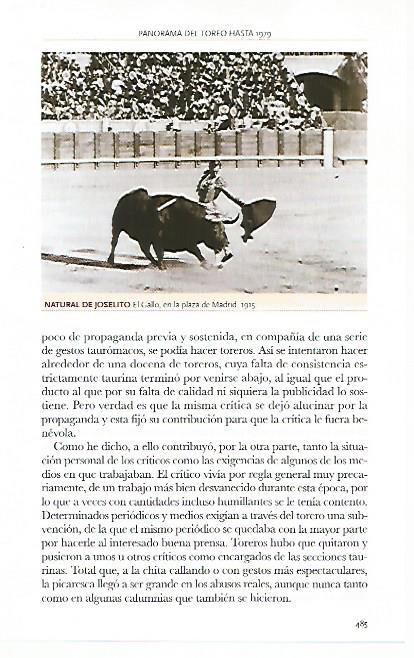 LAMINA COSSIO 50446: Natural de Joselito el Gallo en Madrid en 1915