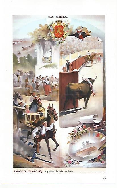 LAMINA COSSIO 50453: Zaragoza Feria de 1889